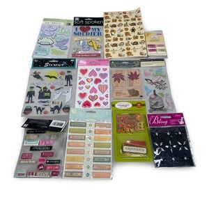 Mixed Lot Scrapbooking Stickers K&Company EK Success Jolee's Holiday Themes 12pk